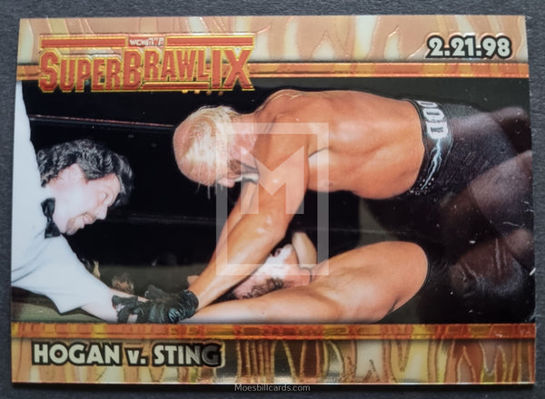1999 Topps WCW Nitro Hobby Chromium C2 Superbrawl IX Trading Card Front
