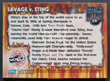 1999 Topps WCW Nitro Hobby Chromium C4 Spring Stampede Trading Card Back