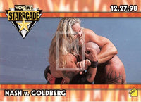 1999 Topps WCW Nitro Retail Insert Sticker S12 Starcade Trading Card Front