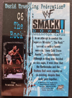 1999 WWF Smackdown Wrestling Chrome Chase C6 The Rock Trading Card Back