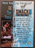 1999 WWF Smackdown Wrestling Chrome Chase C6 The Rock Trading Card Back