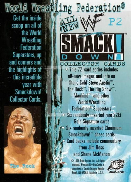 1999 Comic Images WWF Smackdown P2 Promo Card
