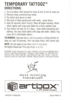 1999 WWF Wrestling Lenticular Action Trading Card Insert Temporary Tattooz WWF12 Kane Logo Back