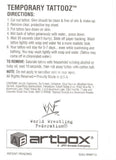 1999 WWF Wrestling Lenticular Action Trading Card Insert Temporary Tattooz WWF13 Undertaker Logo Back