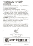 1999 WWF Wrestling Lenticular Action Trading Card Insert Temporary Tattooz WWF17 Raw is War Logo Back