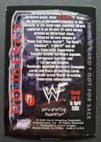 2000 Comic Images WWF No Mercy Wrestling Promo Trading Card P1 Back