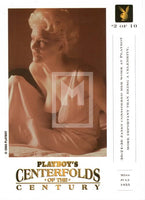2000 Stellar Collectibles Playboy Centerfolds of the Century Chase Top 10 Gold 2 Janet Pilgrim Trading Card Back