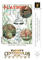 2000 Stellar Collectibles Playboy Centerfolds of the Century Chase Top 10 Gold 5 Bettie Page Trading Card Back