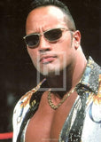 2000 WWF Rock Solid Wrestling The Rock P1 Promo Trading Card Front