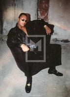 2000 WWF Rock Solid Wrestling The Rock P3 Promo Trading Card Front