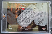 2001 Fleer WWF Wrestling Triple H War Booty Trading Card Back