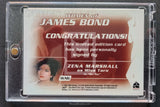 2003 James Bond Women in Motion WA6 Zena Marshall Miss Taro Autograph Card Back