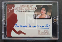 2003 James Bond Women in Motion WA6 Zena Marshall Miss Taro Autograph Card Front