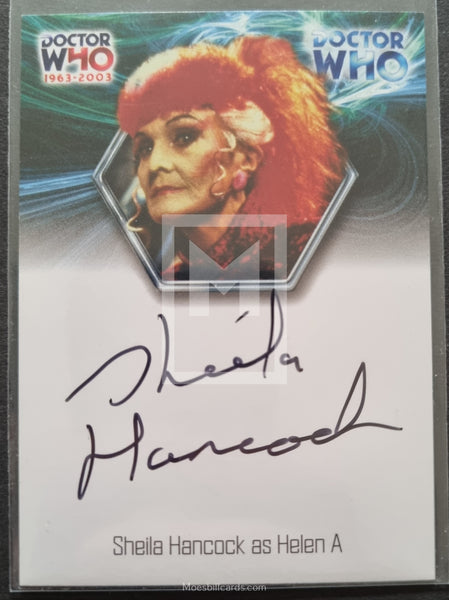 2003 Strictly Ink 40th Anniversary WA14 Sheila Hancock as Helen A Autograph Trading Card Front