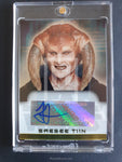 2003 Topps Star Wars Evolution Update Saesee Tiin Autograph Trading Card Front