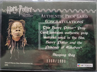 2004 Artbox Harry Potter Prisoner of Azkaban Update Prop Card Sleeping Bag Trading Card Back 1360/1980