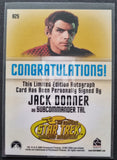 2005 Star Trek Original Series Art and Images Animated Autograph Trading Card A25 Jack Donner Subcommander Tal Back