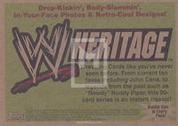 2005 Topps WWE Heritage John Cena Promo Trading Card Back