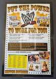 2005 Topps WWE Wrestling Heritage Promo Dealer Sell Sheet Trading Card Back