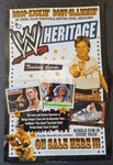 2005 Topps WWE Wrestling Heritage Promo Dealer Sell Sheet Trading Card Front