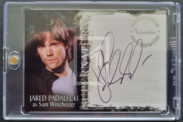 2006 Inkworks Supernatural Season 1 Autograph Trading Card A-1 Jared Padalecki Sam Winchester Front