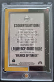 2006 Rittenhouse Star Trek 40th Anniversary Autograph Trading Card A107 Lawrence Montaigne Decius Back