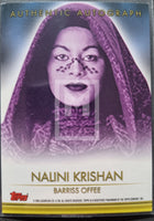 2006 Topps Star Wars Evolution Update Autograph Trading Card Nalini Krishan as Barriss Offee Back