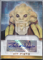 2006 Topps Star Wars Evolution Update Autograph Trading Card Zach Jensen as Kit Fisto Front