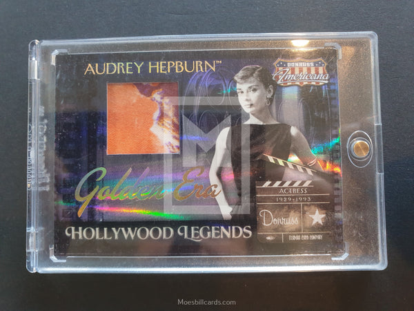 2007 Donruss Americana Audrey Hepburn Hollywood Legends Materials Trading Card Front