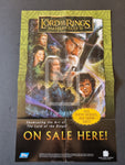 2008 Topps Lord of the Rings LOTR Masterpieces 2 Trading Card Promo Dealer Sell Sheet Front