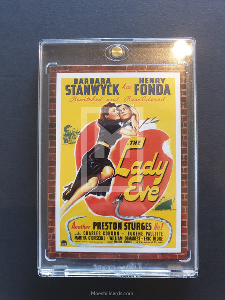 2009 Panini Americana Movie Poster Material Trading Card Barbara Stanwyck Front
