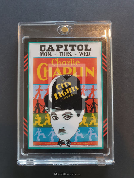 2011 Panini Americana Movie Poster Materials Chaplin Trading Card Front