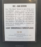 2012 Leaf Wrestling Dan Severn DS1 Yellow Parallel Autograph Trading Card Back