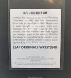 2012 Leaf Wrestling Hillbilly Jim HJ1 Autograph Trading Card Back