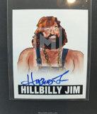 2012 Leaf Wrestling Hillbilly Jim HJ1 Autograph Trading Card Front