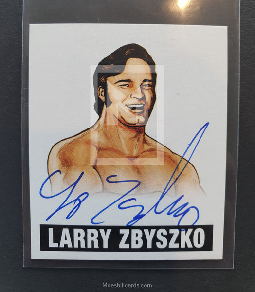 2012 Leaf Wrestling Larry Zbyszko LZ1 Autograph Trading Card Front