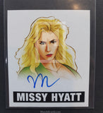 2012 Leaf Wrestling Missy Hyatt MH1 Autograph Trading Card Front
