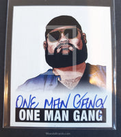 2012 Leaf Wrestling One Man Gang A-OMG Alternative Autograph Trading Card Front
