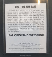 2012 Leaf Wrestling One Man Gang OMG Autograph Trading Card Back