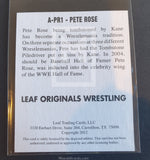 2012 Leaf Wrestling Pete Rose A-PR1 Alternative Autograph Parallel Trading Card Back