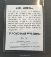 2012 Leaf Wrestling Scott Hall A-SH1 Yellow Alternative Parallel Autograph Trading Card Back