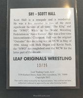 2012 Leaf Wrestling Scott Hall SH1 Autograph Blue Parallel Trading Card Back