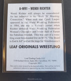 2012 Leaf Wrestling Wendi Richter A-WR1 Alternative Autograph Parallel Trading Card Back