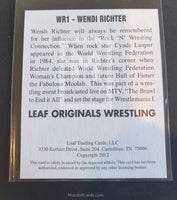 2012 Leaf Wrestling Wendy Richter WR1 Autograph Trading Card Back