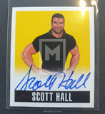 2014 Leaf Wrestling Scott Hall SH1 Autograph Yellow Parallel Trading Card Front