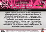 2014 WWE Road to Wrestlemania Trish Stratus The Queen of Wrestlemania Insert Trading Card 2 of 8 Back