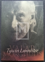 2015 Game of Thrones Insert Trading Card Valar Morghulis G12 Tywin Lannister Front