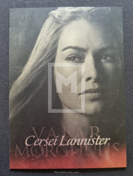 2015 Game of Thrones Insert Trading Card Valar Morghulis G3 Cersei Lannister Front