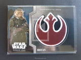 2016 Topps Star Wars Mission Briefing Rogue One Trading Card Patch 11 Bistan Front