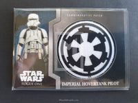 2016 Topps Star Wars Mission Briefing Rogue One Trading Card Patch 12 Imperial Hovertank Pilot Front